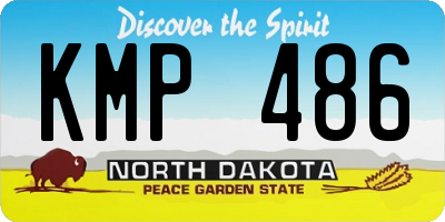 ND license plate KMP486