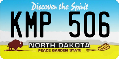 ND license plate KMP506