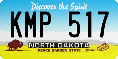 ND license plate KMP517