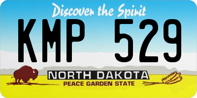 ND license plate KMP529