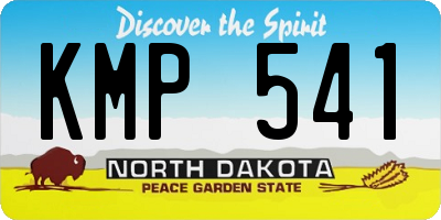 ND license plate KMP541