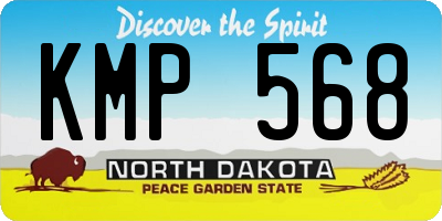 ND license plate KMP568