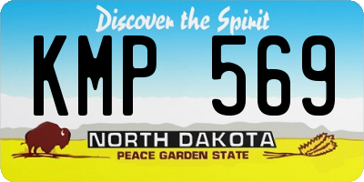 ND license plate KMP569