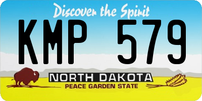 ND license plate KMP579