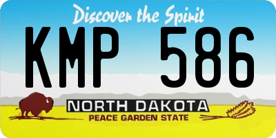 ND license plate KMP586