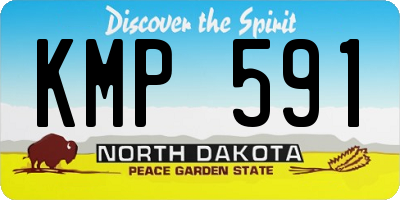 ND license plate KMP591