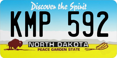 ND license plate KMP592