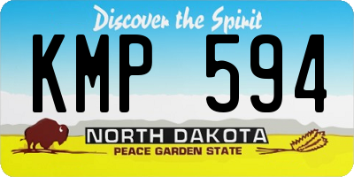 ND license plate KMP594