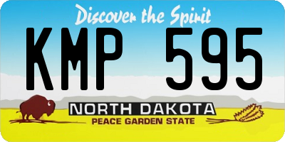 ND license plate KMP595