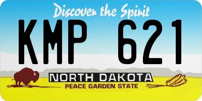 ND license plate KMP621
