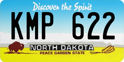 ND license plate KMP622