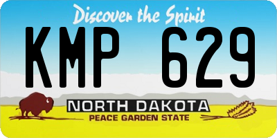 ND license plate KMP629