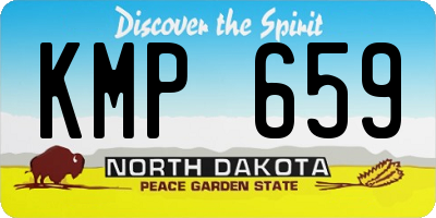 ND license plate KMP659