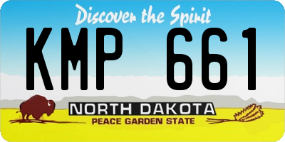 ND license plate KMP661