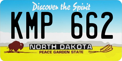 ND license plate KMP662