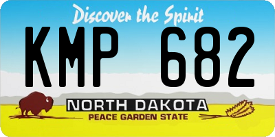ND license plate KMP682