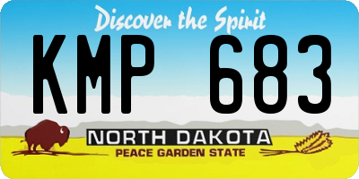 ND license plate KMP683