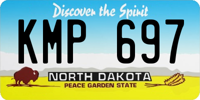 ND license plate KMP697