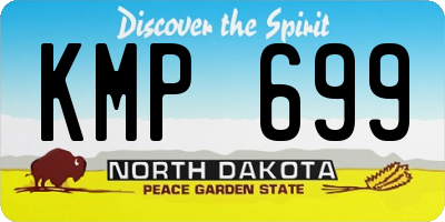 ND license plate KMP699