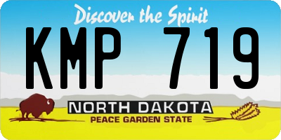 ND license plate KMP719