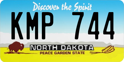 ND license plate KMP744