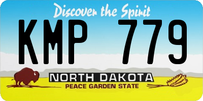 ND license plate KMP779