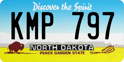 ND license plate KMP797