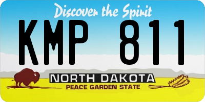 ND license plate KMP811