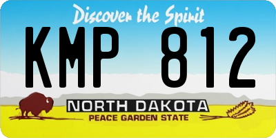 ND license plate KMP812