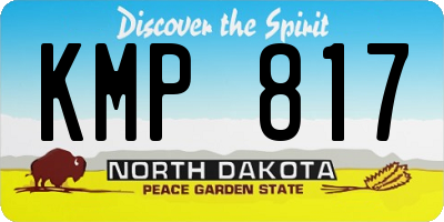 ND license plate KMP817
