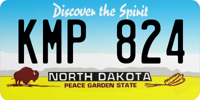 ND license plate KMP824