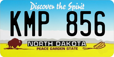 ND license plate KMP856
