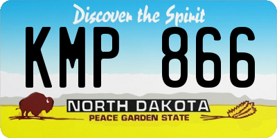 ND license plate KMP866