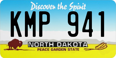 ND license plate KMP941