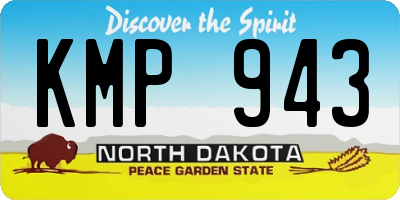ND license plate KMP943