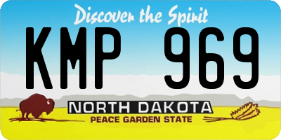 ND license plate KMP969