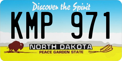 ND license plate KMP971