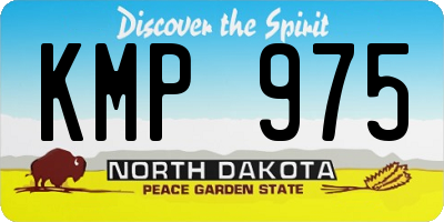 ND license plate KMP975