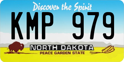 ND license plate KMP979