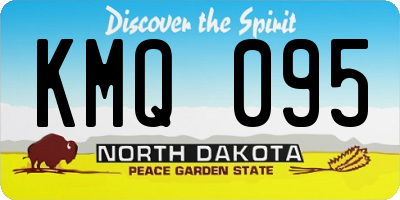 ND license plate KMQ095