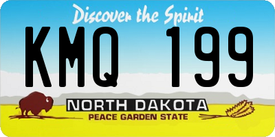 ND license plate KMQ199