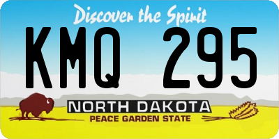 ND license plate KMQ295