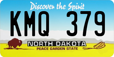 ND license plate KMQ379