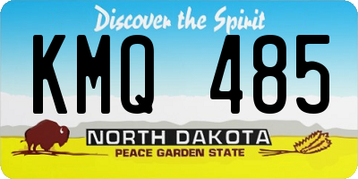 ND license plate KMQ485