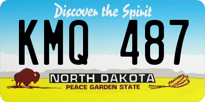 ND license plate KMQ487