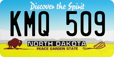 ND license plate KMQ509