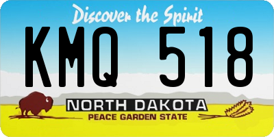 ND license plate KMQ518
