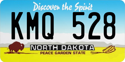 ND license plate KMQ528