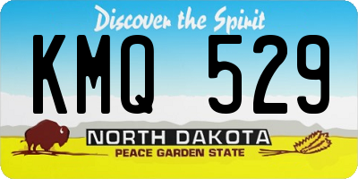 ND license plate KMQ529