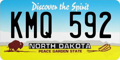 ND license plate KMQ592